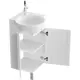 AQWELLA "PORTO" ТУМБА УГЛОВАЯ ПОД УМЫВАЛЬНИК, ЦВЕТ БЕЛЫЙ/БЕЛЫЙ, POR0104WW