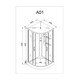 ДУШЕВАЯ КАБИНА AVACAN A01 С ГИДРОМАССАЖЕМ ДУШЕВАЯ КАБИНА AVACAN A01 С ГИДРОМАССАЖЕМ