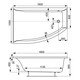 АКРИЛОВАЯ ВАННА VAGNERPLAST VERONELA OFFSET 160X105 LEFT