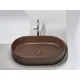 УМЫВАЛЬНИК ЧАША НАКЛАДНАЯ ОВАЛЬНАЯ CERAMICA NOVA ELEMENT 608X385X122 ММ, ТЕМНО-КОРИЧНЕВЫЙ МАТОВЫЙ