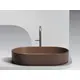 УМЫВАЛЬНИК ЧАША НАКЛАДНАЯ ОВАЛЬНАЯ CERAMICA NOVA ELEMENT 608X385X122 ММ, ТЕМНО-КОРИЧНЕВЫЙ МАТОВЫЙ