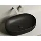УМЫВАЛЬНИК ЧАША НАКЛАДНАЯ ОВАЛЬНАЯ CERAMICA NOVA ELEMENT 600X415X135 ММ, ЧЕРНАЯ МАТОВАЯ