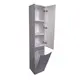 КОЛОННА УНИВЕРСАЛЬНАЯ STYLE LINE "БЕРГАМО" С КОРЗИНОЙ, ЛЮКС АНТИСКРЕЙТЧ СЕРЫЙ, PLUS