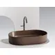 УМЫВАЛЬНИК ЧАША НАКЛАДНАЯ ОВАЛЬНАЯ CERAMICA NOVA ELEMENT 608X385X122 ММ, ТЕМНО-КОРИЧНЕВЫЙ МАТОВЫЙ