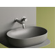 УМЫВАЛЬНИК ЧАША НАКЛАДНАЯ ОВАЛЬНАЯ CERAMICA NOVA ELEMENT 600X415X135 ММ, АНТРАЦИТ МАТОВЫЙ