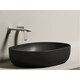УМЫВАЛЬНИК ЧАША НАКЛАДНАЯ ОВАЛЬНАЯ CERAMICA NOVA ELEMENT 600X415X135 ММ, ЧЕРНАЯ МАТОВАЯ