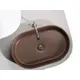 УМЫВАЛЬНИК ЧАША НАКЛАДНАЯ ОВАЛЬНАЯ CERAMICA NOVA ELEMENT 608X385X122 ММ, ТЕМНО-КОРИЧНЕВЫЙ МАТОВЫЙ