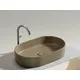 УМЫВАЛЬНИК ЧАША НАКЛАДНАЯ ОВАЛЬНАЯ CERAMICA NOVA ELEMENT 608X385X122 ММ, КАПУЧИНО МАТОВЫЙ