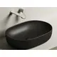 УМЫВАЛЬНИК ЧАША НАКЛАДНАЯ ОВАЛЬНАЯ CERAMICA NOVA ELEMENT 600X415X135 ММ, ЧЕРНАЯ МАТОВАЯ