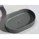 УМЫВАЛЬНИК ЧАША НАКЛАДНАЯ ОВАЛЬНАЯ CERAMICA NOVA ELEMENT 608X385X122 ММ, ТЕМНЫЙ АНТРАЦИТ МАТОВЫЙ