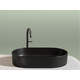 УМЫВАЛЬНИК ЧАША НАКЛАДНАЯ ОВАЛЬНАЯ CERAMICA NOVA ELEMENT 608X385X122 ММ, ЧЕРНЫЙ МАТОВЫЙ