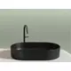 УМЫВАЛЬНИК ЧАША НАКЛАДНАЯ ОВАЛЬНАЯ CERAMICA NOVA ELEMENT 608X385X122 ММ, ЧЕРНЫЙ МАТОВЫЙ