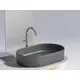 УМЫВАЛЬНИК ЧАША НАКЛАДНАЯ ОВАЛЬНАЯ CERAMICA NOVA ELEMENT 608X385X122 ММ, ТЕМНЫЙ АНТРАЦИТ МАТОВЫЙ