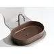 УМЫВАЛЬНИК ЧАША НАКЛАДНАЯ ОВАЛЬНАЯ CERAMICA NOVA ELEMENT 608X385X122 ММ, ТЕМНО-КОРИЧНЕВЫЙ МАТОВЫЙ