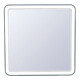 ЗЕРКАЛО STYLE LINE "АТЛАНТИКА 80X80" С ПОДСВЕТКОЙ И ЧАСАМИ