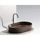 УМЫВАЛЬНИК ЧАША НАКЛАДНАЯ ОВАЛЬНАЯ CERAMICA NOVA ELEMENT 608X385X122 ММ, ТЕМНО-КОРИЧНЕВЫЙ МАТОВЫЙ
