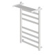 ПОЛОТЕНЦЕСУШИТЕЛЬ ЭЛЕКТРИЧЕСКИЙ POINT МЕРКУРИЙ PN83858PW П7 500X800 С ПОЛКОЙ, ДИММЕР СПРАВА, БЕЛЫЙ
