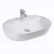 РАКОВИНА НАКЛАДНАЯ ОВАЛЬНАЯ BOND S01-600 60*40*13,5СМ БЕЛАЯ С ОТВЕРСТИЕМ ПОД СМЕСИТЕЛЬ