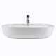 РАКОВИНА НАКЛАДНАЯ ОВАЛЬНАЯ BOND S01-600 60*40*13,5СМ БЕЛАЯ С ОТВЕРСТИЕМ ПОД СМЕСИТЕЛЬ