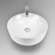 РАКОВИНА НАКЛАДНАЯ КРУГЛАЯ BOND S03-430 43,5*43,5*13СМ БЕЛАЯ С ОТВЕРСТИЕМ ПОД СМЕСИТЕЛЬ