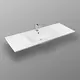 РАКОВИНА ВСТРАИВАЕМАЯ ПРЯМОУГОЛЬНАЯ BOND S05-1200 120*46*17СМ БЕЛАЯ С ПЕРЕЛИВОМ
