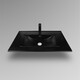 РАКОВИНА ВСТРАИВАЕМАЯ ПРЯМОУГОЛЬНАЯ BOND S05-808 80*46*17СМ ЧЕРНАЯ МАТОВАЯ С ПЕРЕЛИВОМ