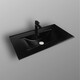 РАКОВИНА ВСТРАИВАЕМАЯ ПРЯМОУГОЛЬНАЯ BOND S05-808 80*46*17СМ ЧЕРНАЯ МАТОВАЯ С ПЕРЕЛИВОМ