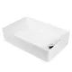 РАКОВИНА НАКЛАДНАЯ ПРЯМОУГОЛЬНАЯ BOND S67-500 51,5*33,5*11,5СМ БЕЛАЯ