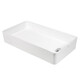 РАКОВИНА НАКЛАДНАЯ ПРЯМОУГОЛЬНАЯ BOND S67-610 61,5*35*11,5СМ БЕЛАЯ