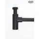 СИФОН ЧЕРНЫЙ ДЛЯ РАКОВИНЫ GID G-74BL
