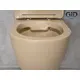 БЕЗОБОДКОВЫЙ ПОДВЕСНОЙ УНИТАЗ GID SR2198 СВЕТЛО-КОРИЧНЕВОЕ МАТОВОЕ С ПРОЧНОЙ КРЫШКОЙ-МИКРОЛИФТ ИЗ ДЮРОПЛАСТА