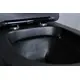 БЕЗОБОДКОВЫЙ ПОДВЕСНОЙ УНИТАЗ GID TR2130BM ЧЕРНЫЙ МАТОВЫЙ С ПРОЧНОЙ КРЫШКОЙ-МИКРОЛИФТ ИЗ ДЮРОПЛАСТА