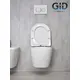 БЕЗОБОДКОВЫЙ ПОДВЕСНОЙ УНИТАЗ GID TR2198 С ПРОЧНОЙ КРЫШКОЙ-МИКРОЛИФТ ИЗ ДЮРОПЛАСТА