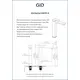 СМЕСИТЕЛЬ ВЫСОКИЙ ДЛЯ РАКОВИНЫ GID ANCHEL SS979-CH-D SS979CHD ХРОМ
