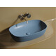 УМЫВАЛЬНИК ЧАША НАКЛАДНАЯ ОВАЛЬНАЯ CERAMICA NOVA ELEMENT (ЦВЕТ ГОЛУБОЙ МАТОВЫЙ) 600*380*138ММ