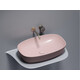 УМЫВАЛЬНИК ЧАША НАКЛАДНАЯ ОВАЛЬНАЯ CERAMICA NOVA ELEMENT (ЦВЕТ РОЗОВЫЙ МАТОВЫЙ) 600*380*138ММ