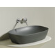 УМЫВАЛЬНИК ЧАША НАКЛАДНАЯ ОВАЛЬНАЯ CERAMICA NOVA ELEMENT (ЦВЕТ АНТРАЦИТ МАТОВЫЙ) 600*380*138ММ
