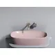 УМЫВАЛЬНИК ЧАША НАКЛАДНАЯ ОВАЛЬНАЯ CERAMICA NOVA ELEMENT (ЦВЕТ РОЗОВЫЙ МАТОВЫЙ) 600*380*138ММ