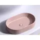 УМЫВАЛЬНИК ЧАША НАКЛАДНАЯ ОВАЛЬНАЯ CERAMICA NOVA ELEMENT (ЦВЕТ РОЗОВЫЙ МАТОВЫЙ) 608*385*122ММ