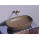 УМЫВАЛЬНИК ЧАША НАКЛАДНАЯ ОВАЛЬНАЯ CERAMICA NOVA ELEMENT (ЦВЕТ ТЕМНО-КОРИЧНЕВЫЙ МАТОВЫЙ) 600*380*138ММ