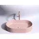 УМЫВАЛЬНИК ЧАША НАКЛАДНАЯ ОВАЛЬНАЯ CERAMICA NOVA ELEMENT (ЦВЕТ РОЗОВЫЙ МАТОВЫЙ) 608*385*122ММ
