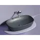УМЫВАЛЬНИК ЧАША НАКЛАДНАЯ ОВАЛЬНАЯ CERAMICA NOVA ELEMENT (ЦВЕТ ТЕМНЫЙ АНТРАЦИТ МАТОВЫЙ) 600*380*138ММ