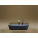 УМЫВАЛЬНИК ЧАША НАКЛАДНАЯ ОВАЛЬНАЯ CERAMICA NOVA ELEMENT (ЦВЕТ ГОЛУБОЙ МАТОВЫЙ) 600*380*138ММ