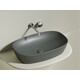 УМЫВАЛЬНИК ЧАША НАКЛАДНАЯ ОВАЛЬНАЯ CERAMICA NOVA ELEMENT (ЦВЕТ АНТРАЦИТ МАТОВЫЙ) 600*380*138ММ