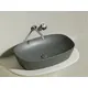 УМЫВАЛЬНИК ЧАША НАКЛАДНАЯ ОВАЛЬНАЯ CERAMICA NOVA ELEMENT (ЦВЕТ АНТРАЦИТ МАТОВЫЙ) 600*380*138ММ