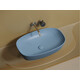УМЫВАЛЬНИК ЧАША НАКЛАДНАЯ ОВАЛЬНАЯ CERAMICA NOVA ELEMENT (ЦВЕТ ГОЛУБОЙ МАТОВЫЙ) 600*380*138ММ