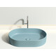 УМЫВАЛЬНИК ЧАША НАКЛАДНАЯ ОВАЛЬНАЯ CERAMICA NOVA ELEMENT 608X385X122 ММ, ЗЕЛЕНЫЙ МАТОВЫЙ