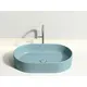 УМЫВАЛЬНИК ЧАША НАКЛАДНАЯ ОВАЛЬНАЯ CERAMICA NOVA ELEMENT 608X385X122 ММ, ЗЕЛЕНЫЙ МАТОВЫЙ