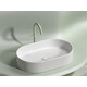 УМЫВАЛЬНИК ЧАША НАКЛАДНАЯ ОВАЛЬНАЯ CERAMICA NOVA ELEMENT (ЦВЕТ БЕЛЫЙ МАТОВЫЙ) 608*385*122ММ