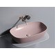 УМЫВАЛЬНИК ЧАША НАКЛАДНАЯ ОВАЛЬНАЯ CERAMICA NOVA ELEMENT (ЦВЕТ РОЗОВЫЙ МАТОВЫЙ) 600*380*138ММ